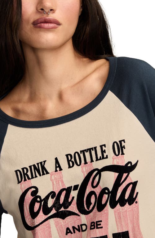 Lucky Brand Women's Drink A Bottle Coca Cola Crew Neck T-shirt In Multi