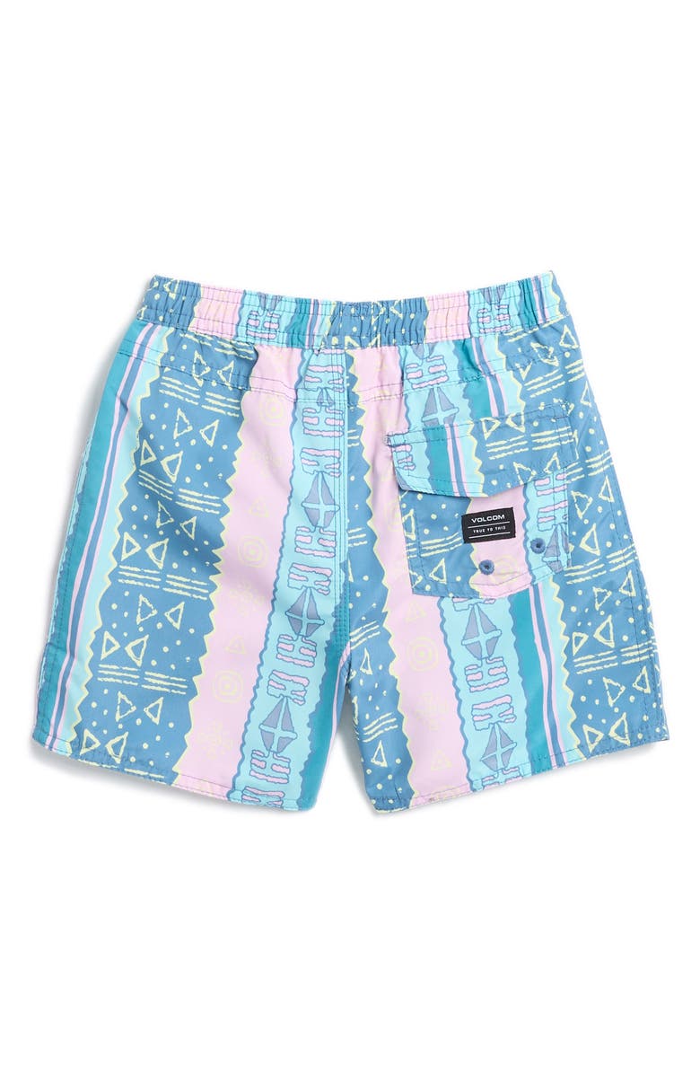 Volcom Kids' Rashguard Top & Swim Shorts Set, Alternate, color,