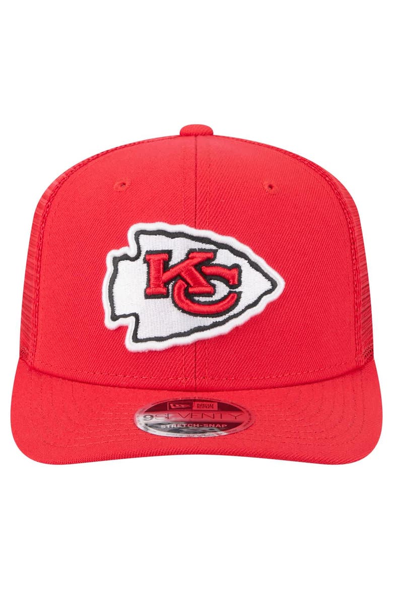 Men's New Era  Red Kansas City Chiefs Team Collection 9SEVENTY Stretch-Snap Adjustable Hat, Alternate, color, Red