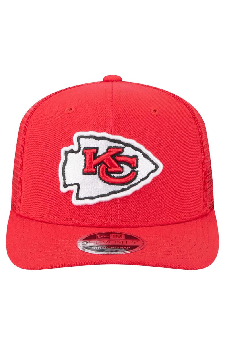 New Era Men's New Era Red Kansas City Chiefs Team Collection 9SEVENTY Stretch-Snap Adjustable Hat, Alternate, color, Red