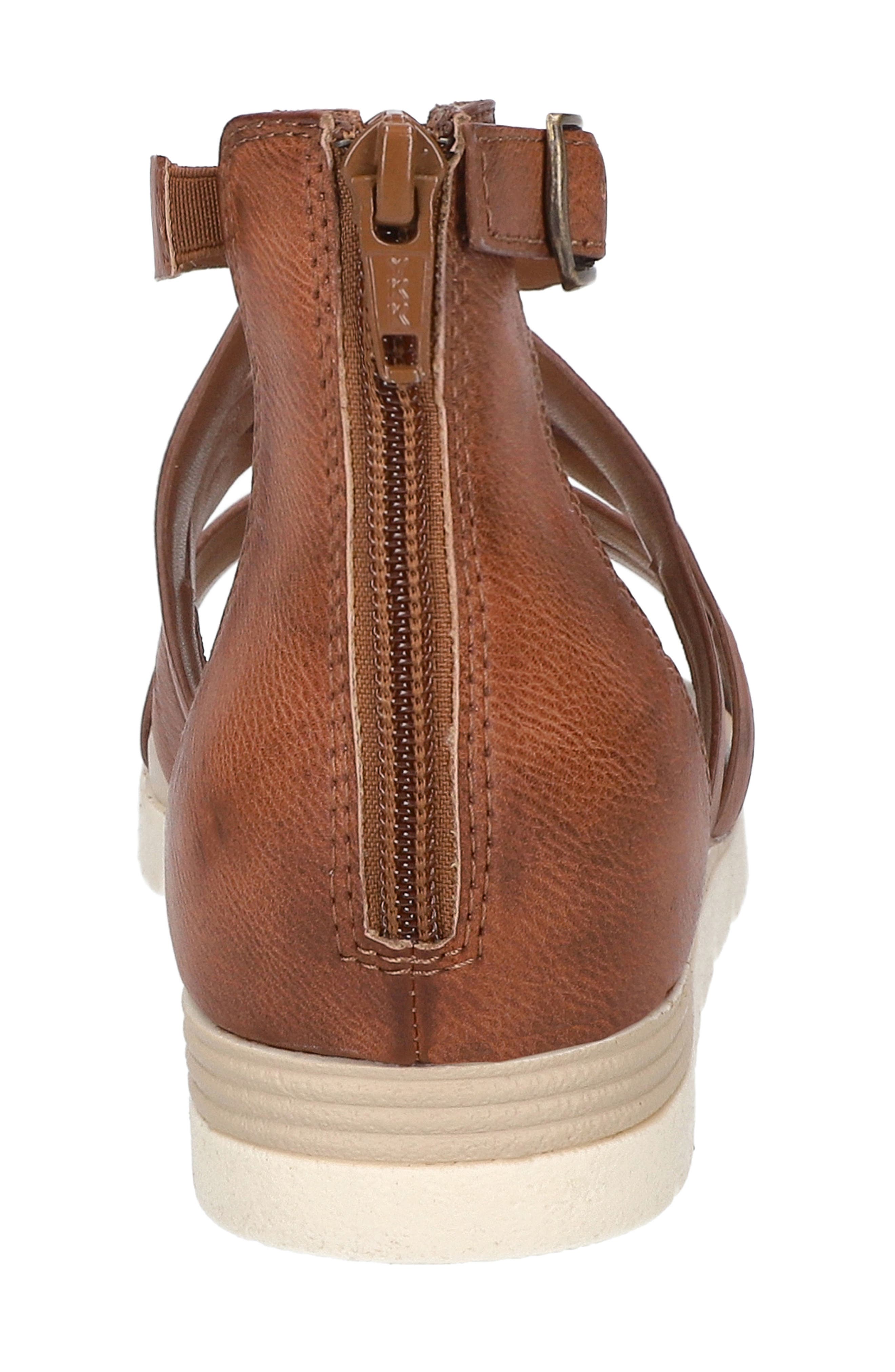 Vila Faux Leather Sandal, Alternate, color, TAN