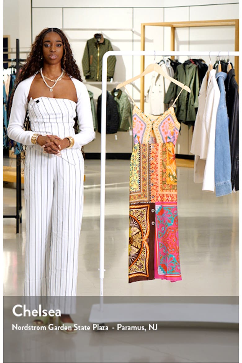 Mixed Scarves Cutout Sundress video