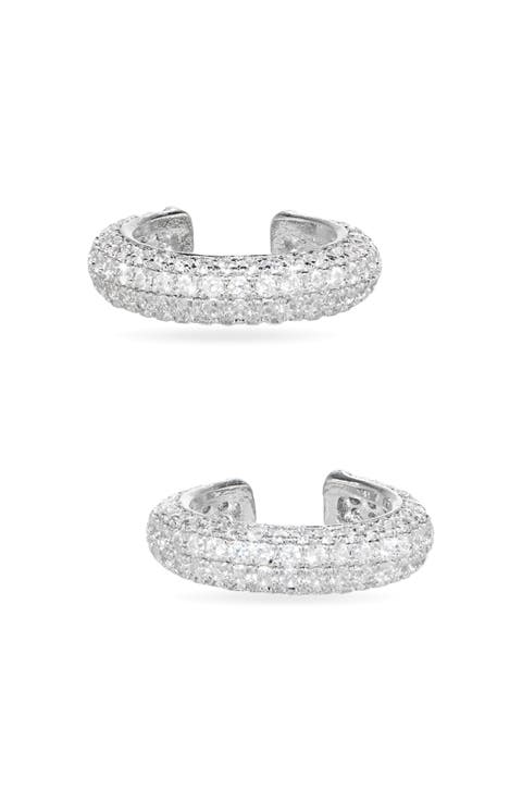 Micro Crystal Pavé Set of 2 Ear Cuffs