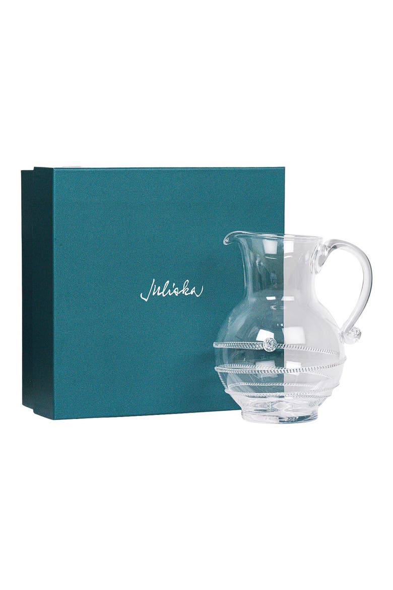 Amalia Glass Pitcher, Alternate, color, CLEAR