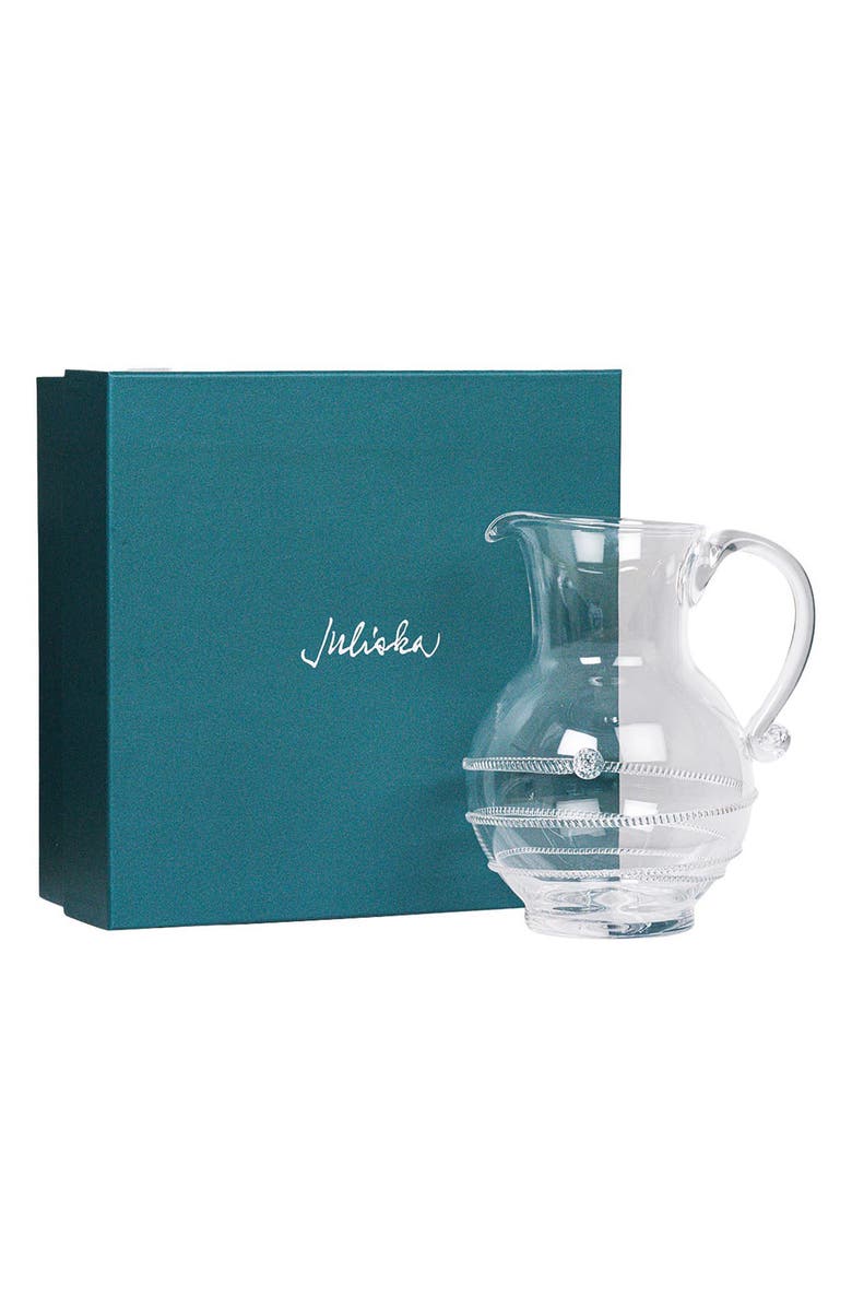 Juliska Amalia Glass Pitcher, Alternate, color, Clear
