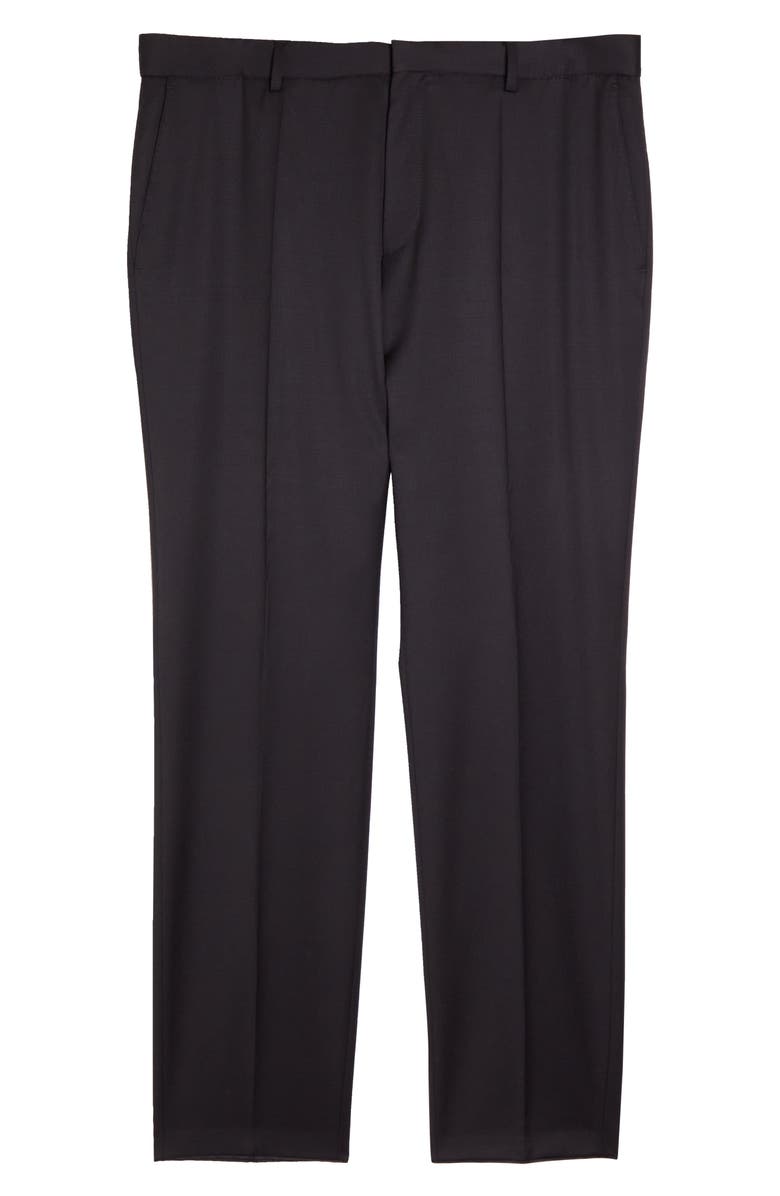 BOSS Genius Slim Fit Flat Front Wool Dress Pants, Main, color, 