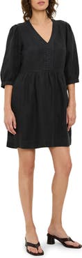 Michael Stars Brielle Linen Blend Minidress
