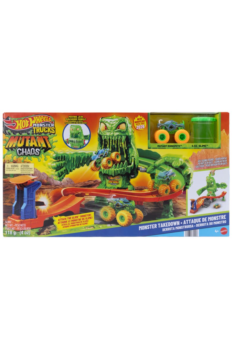 Monster Trucks Mutant Monster Takedown Playset with Toy Truck & Slime, Alternate, color, NONE
