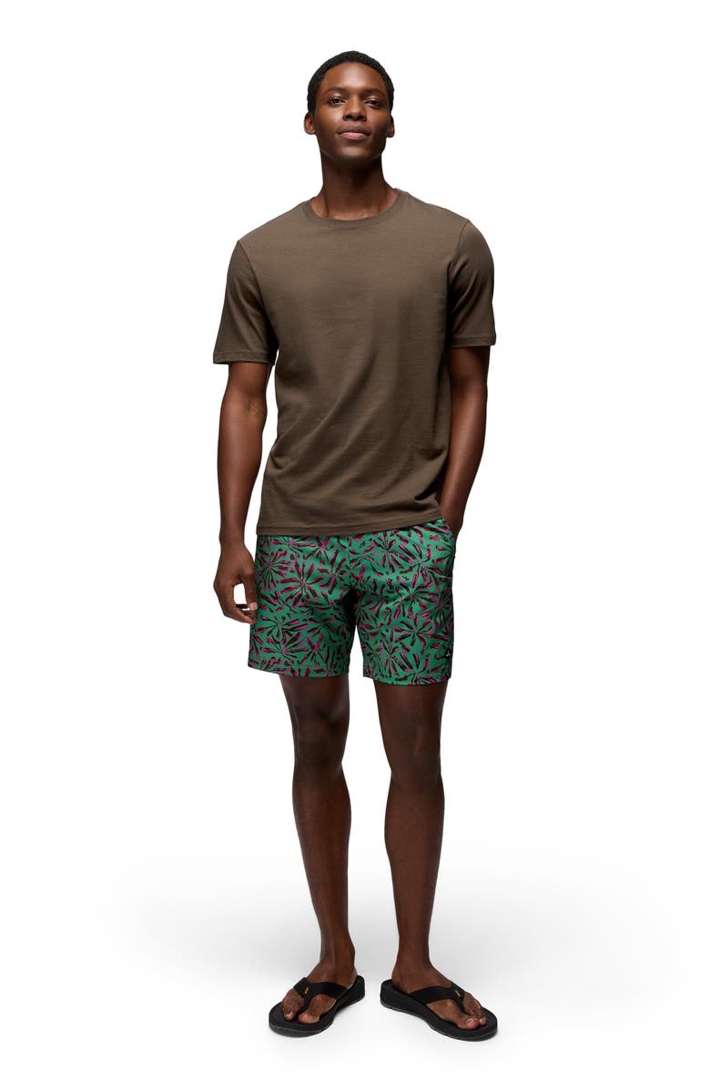 prAna La Jolla Board Shorts, Alternate, color, Jade Grounded