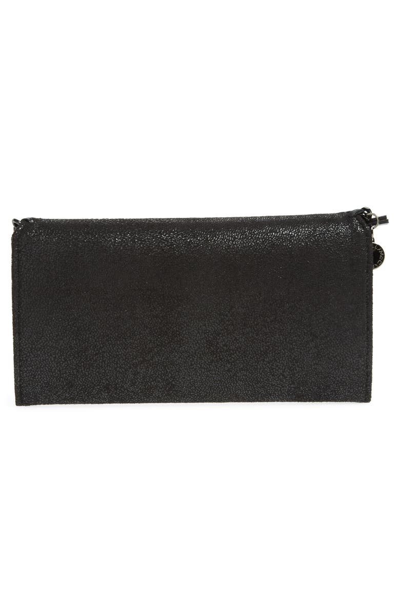 Stella McCartney Shaggy Deer Faux Leather Wallet, Alternate, color,