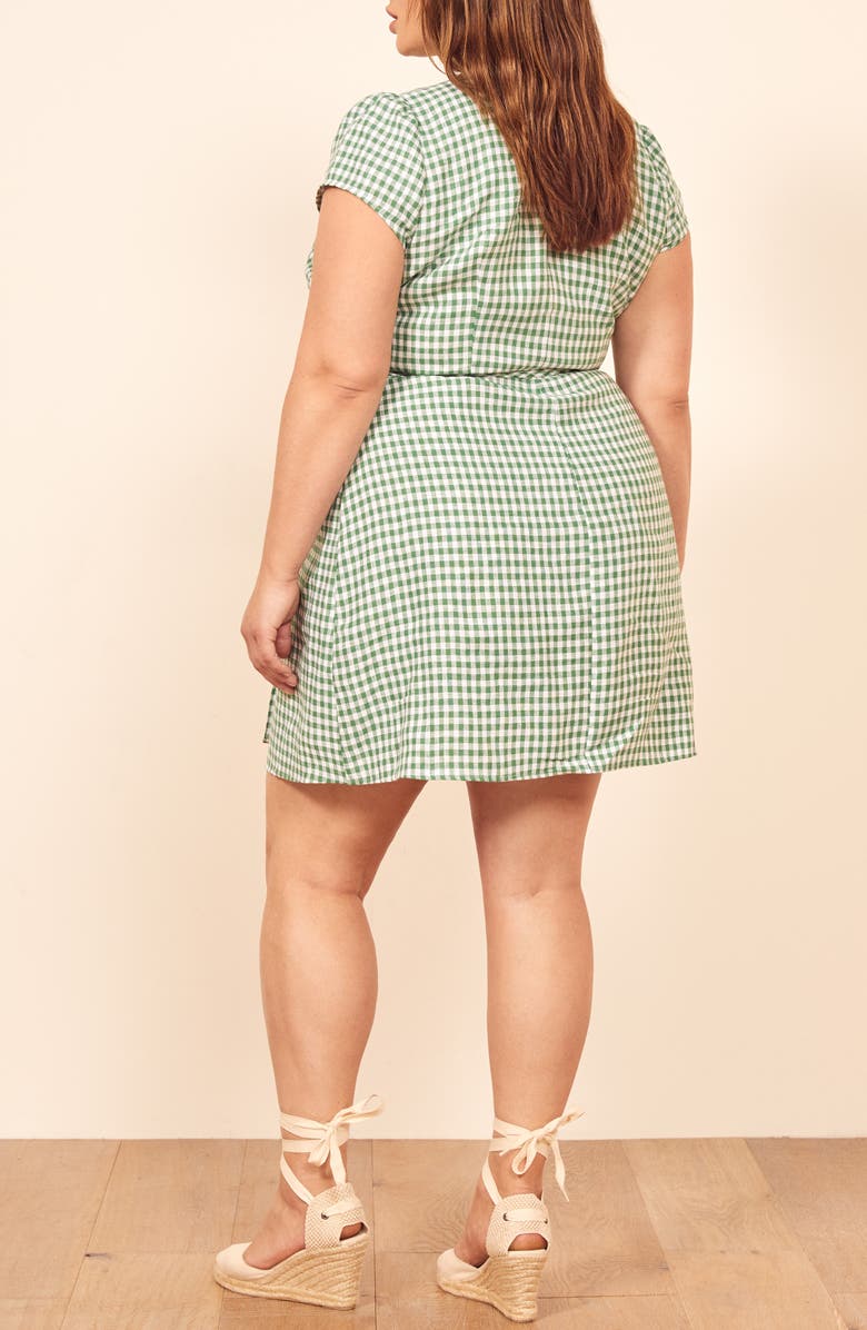 Reformation Rodin Linen Wrap Dress, Alternate, color,