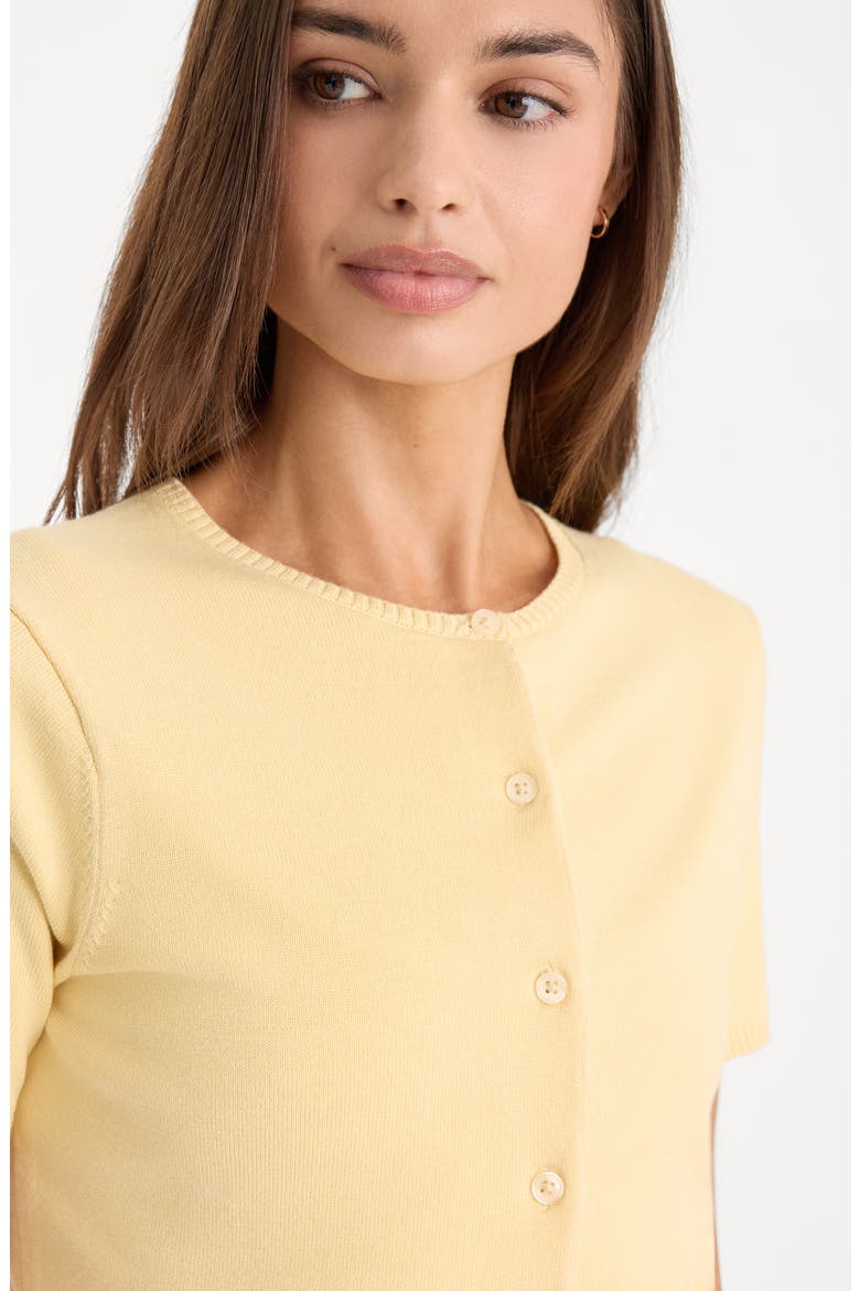 The Keepsake Crop Cardigan, Alternate, color, HONEY