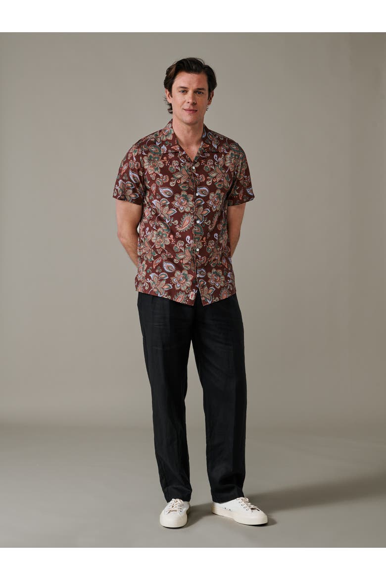 Belmont Printed Shirt, Alternate, color, Dark Paisley