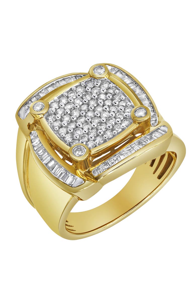 LuvMyJewelry Ice Hurricane 14K Yellow Gold Diamond Men Statement Ring - 1.25ct., Main, color, 14K Yellow Gold