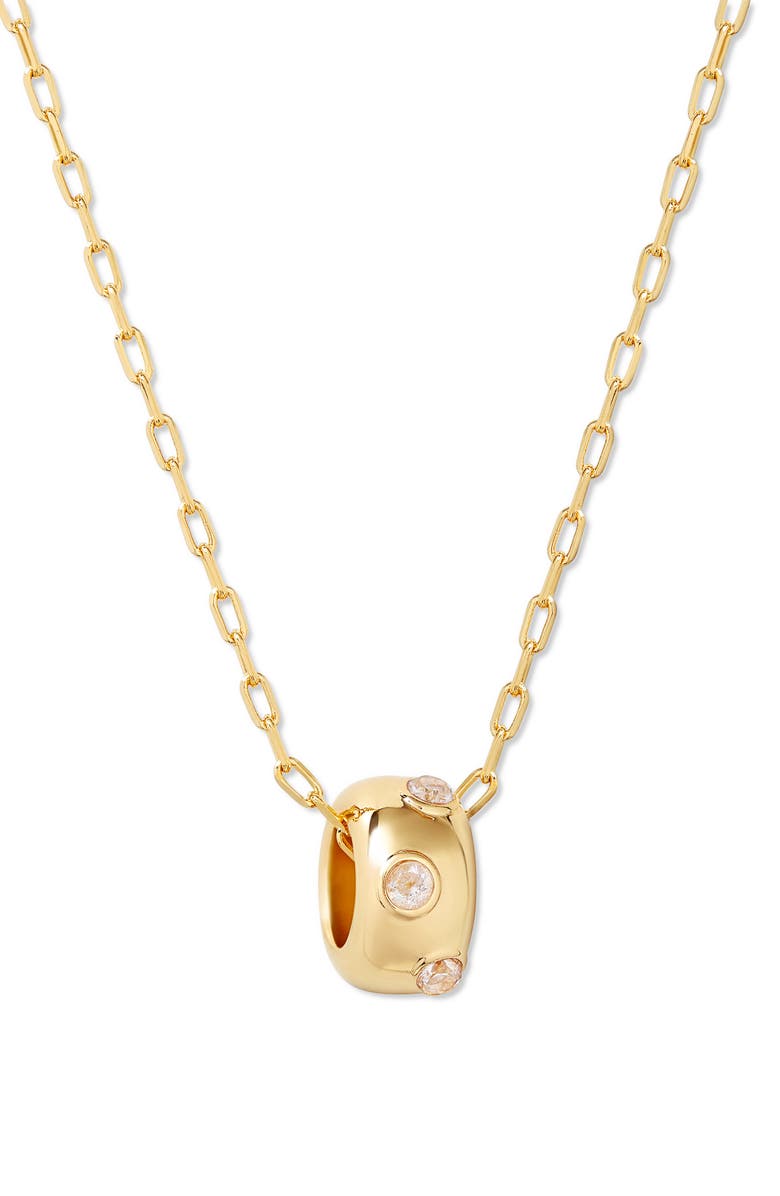 Brook and York Kate Birthstone Pendant Necklace, Main, color, Gold - April