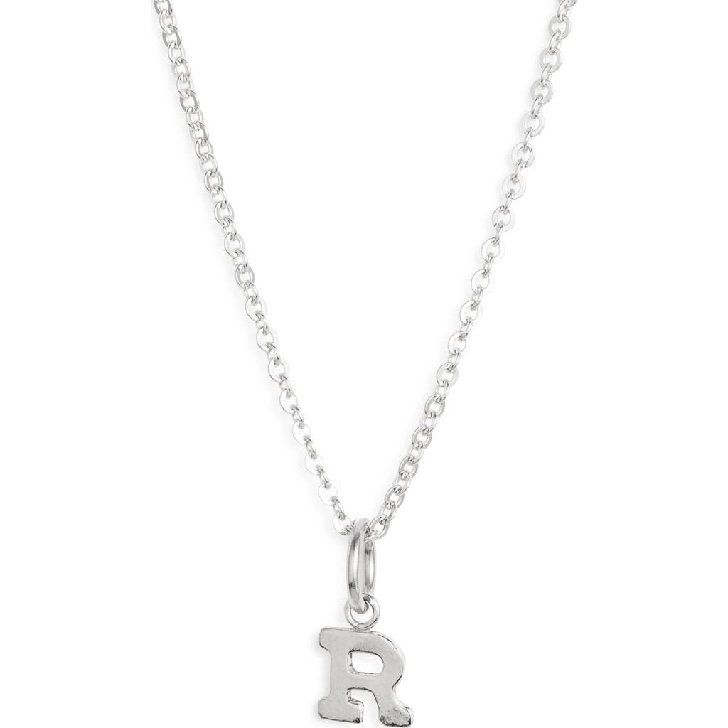 Nashelle Initial Pendant Necklace In Sterling Silver - R