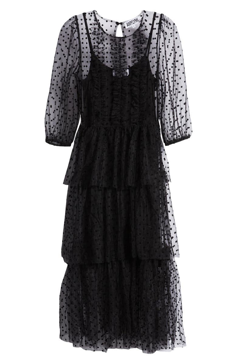 Amy Lynn Dover Tiered Mesh Dress, Alternate, color, 