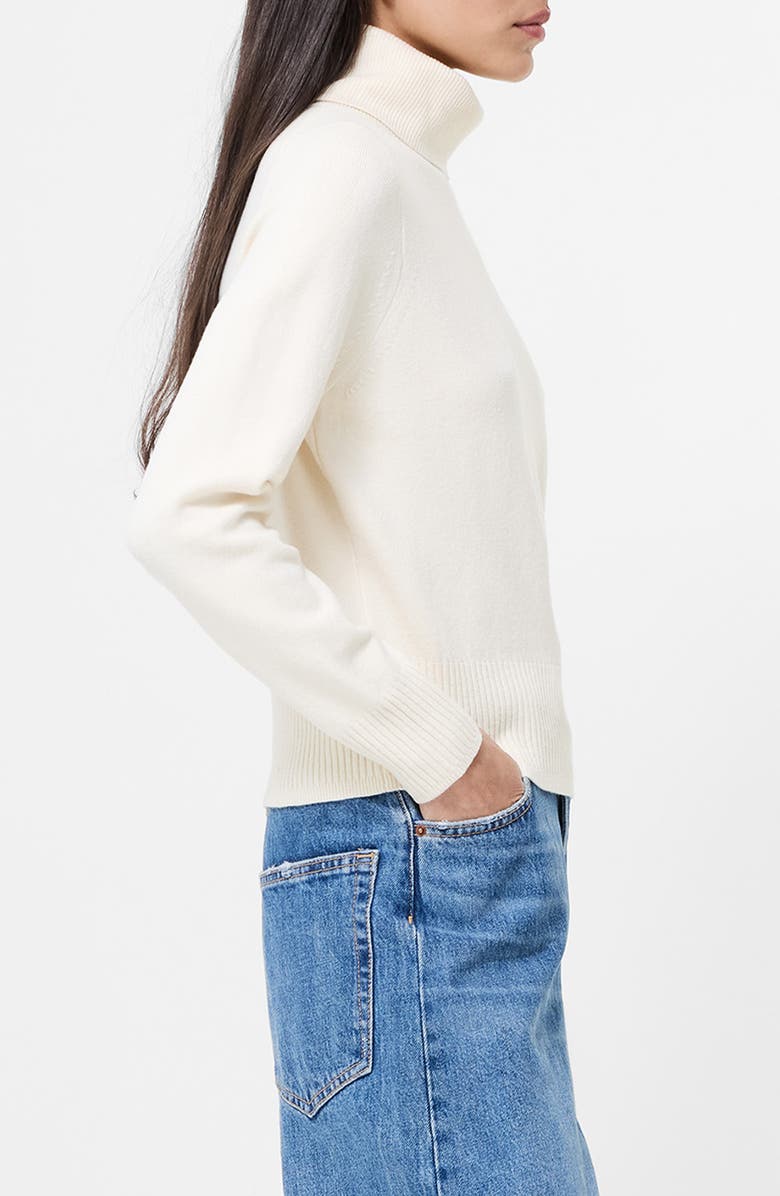 French Connection Babysoft Turtleneck Sweater, Alternate, color, 10-Porcelain Cream