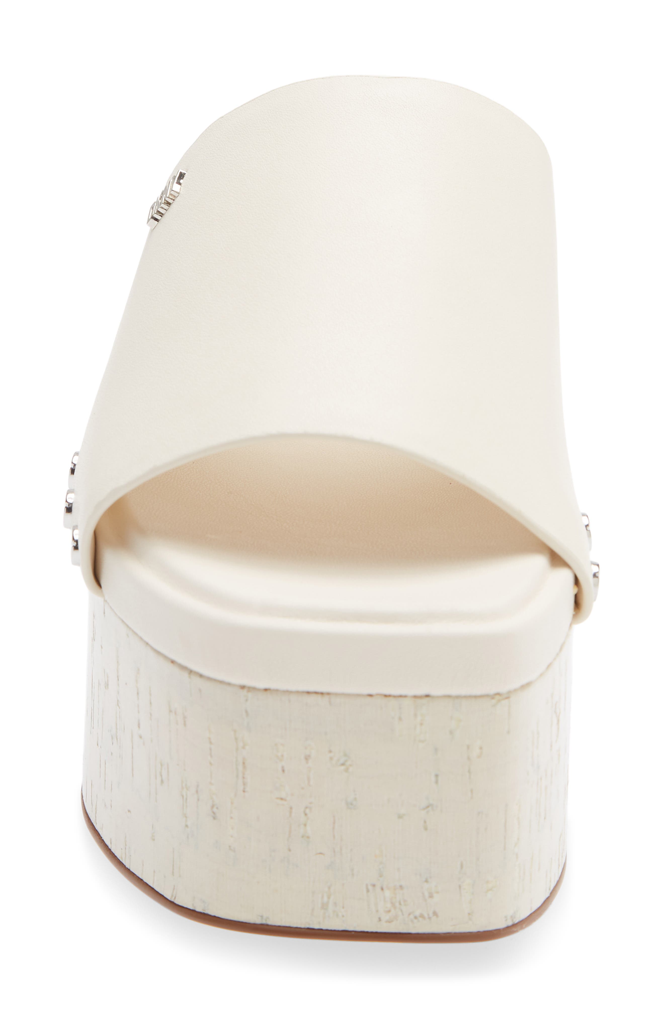 Alvy Platform Slide Sandal, Alternate, color, EGG NOG