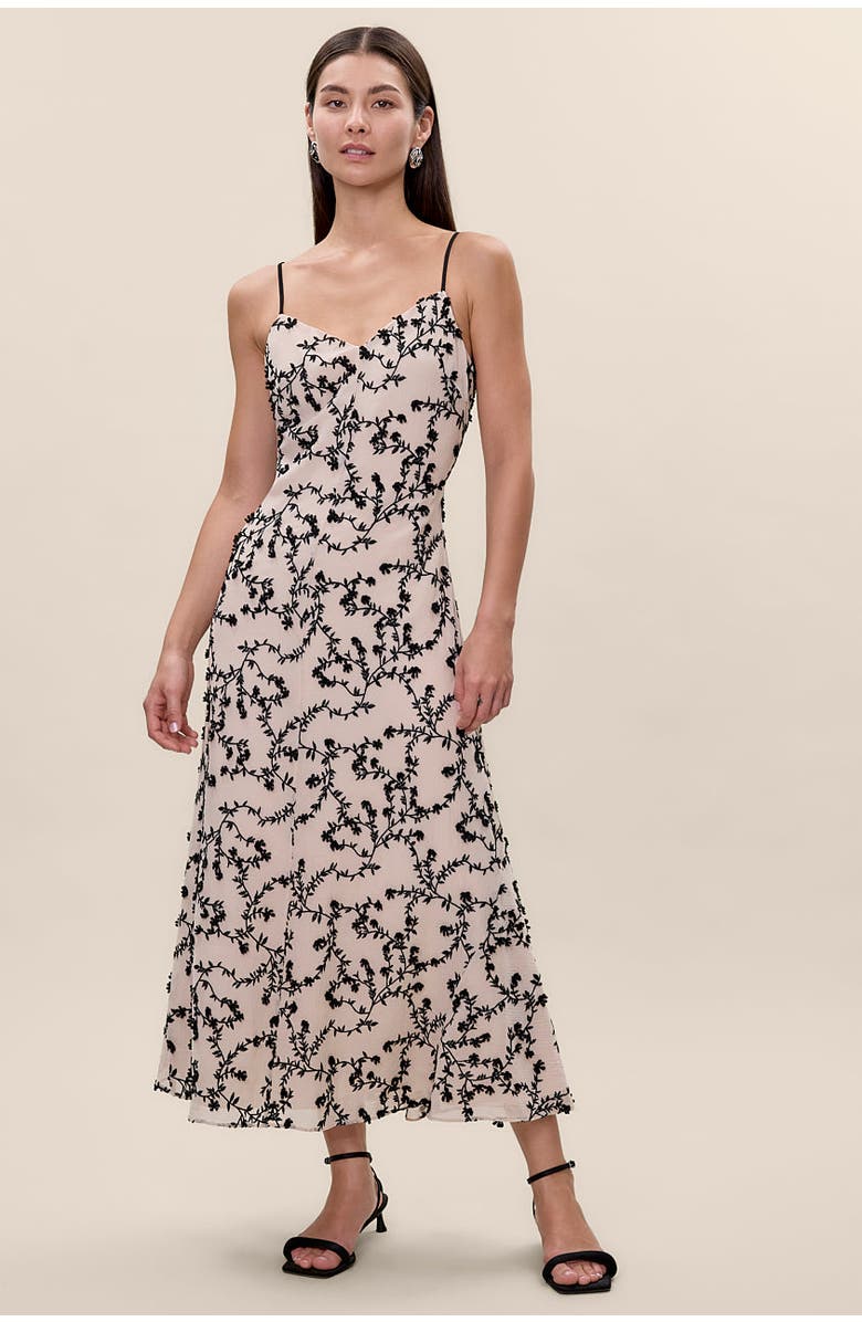 Rebecca Taylor Marisol Dress, Main, color, Antique White/Black