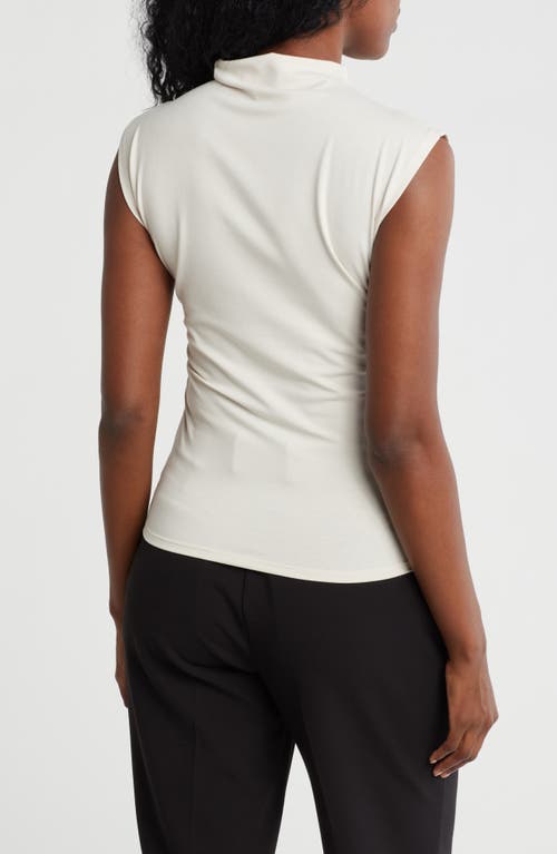 Nordstrom Rack Funnel Neck Ruched Tank In White