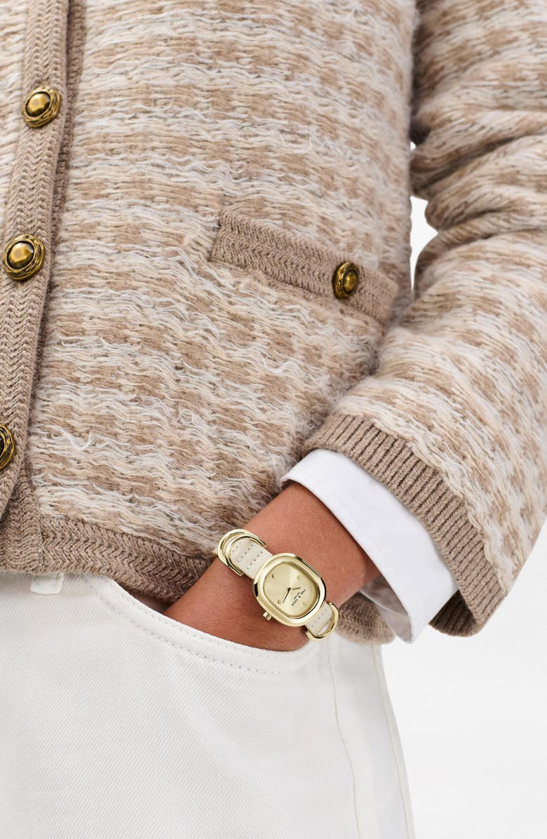 rag & bone Rory Leather Strap Watch, 25mm, Alternate, color,