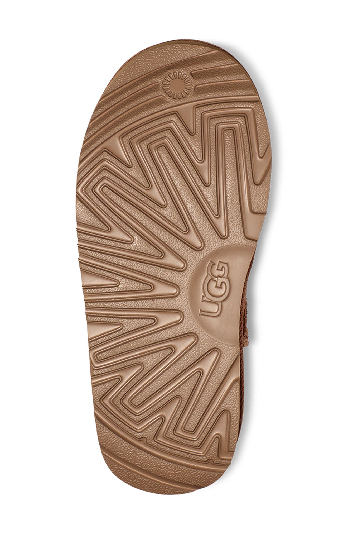 UGG<sup>®</sup> Kids' Classic II Iridescent Stars Boot, Alternate, color, Chestnut / Gold Iridescent