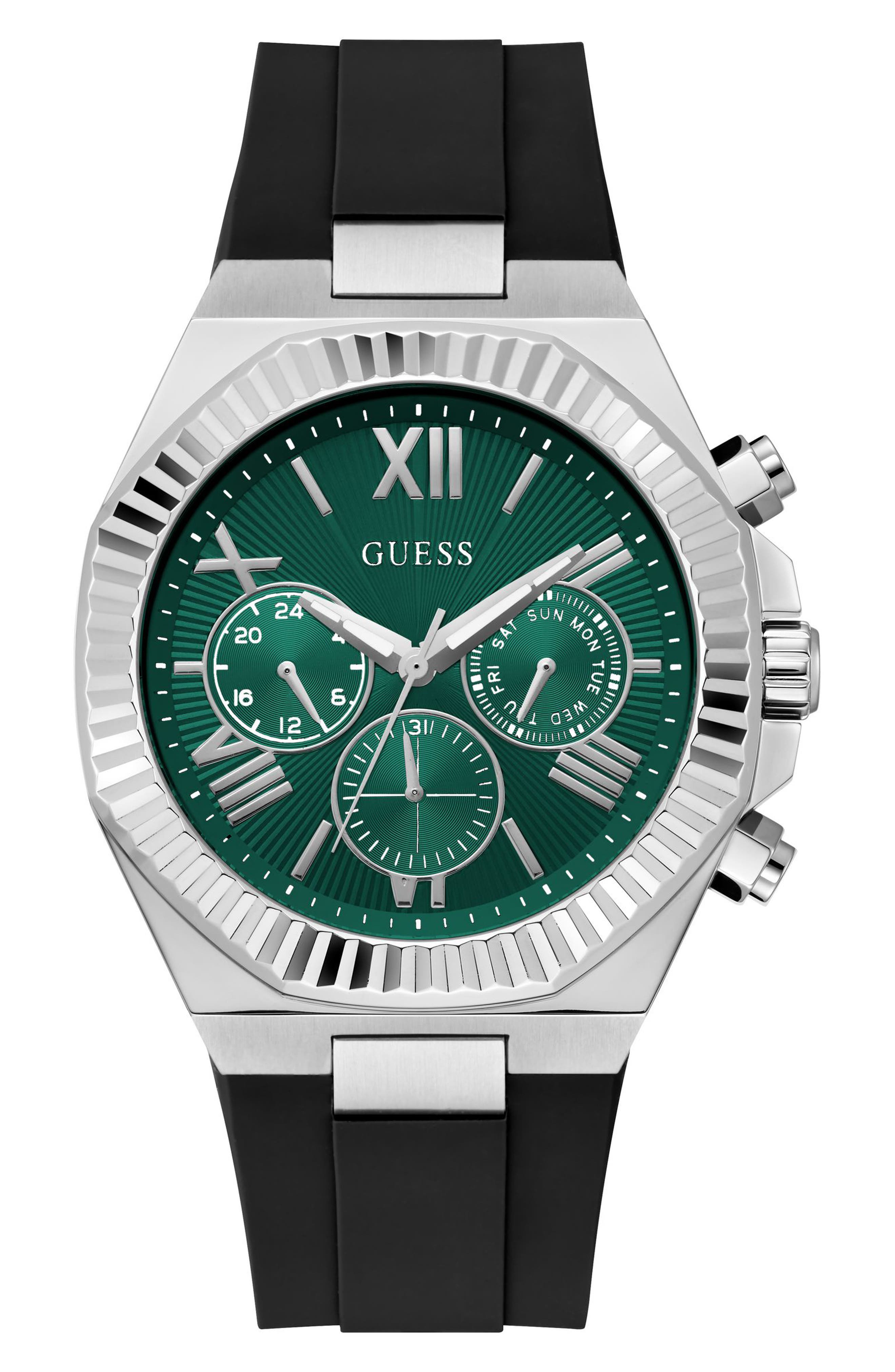 SILVER-TONE GREEN BLACK