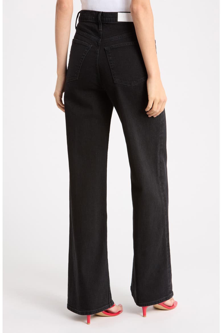 70s Ultra High Waist Wide Leg Jeans, Alternate, color, BLACK STONE