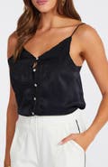 Bishop + Young Anya Button Front Embroidered Cami