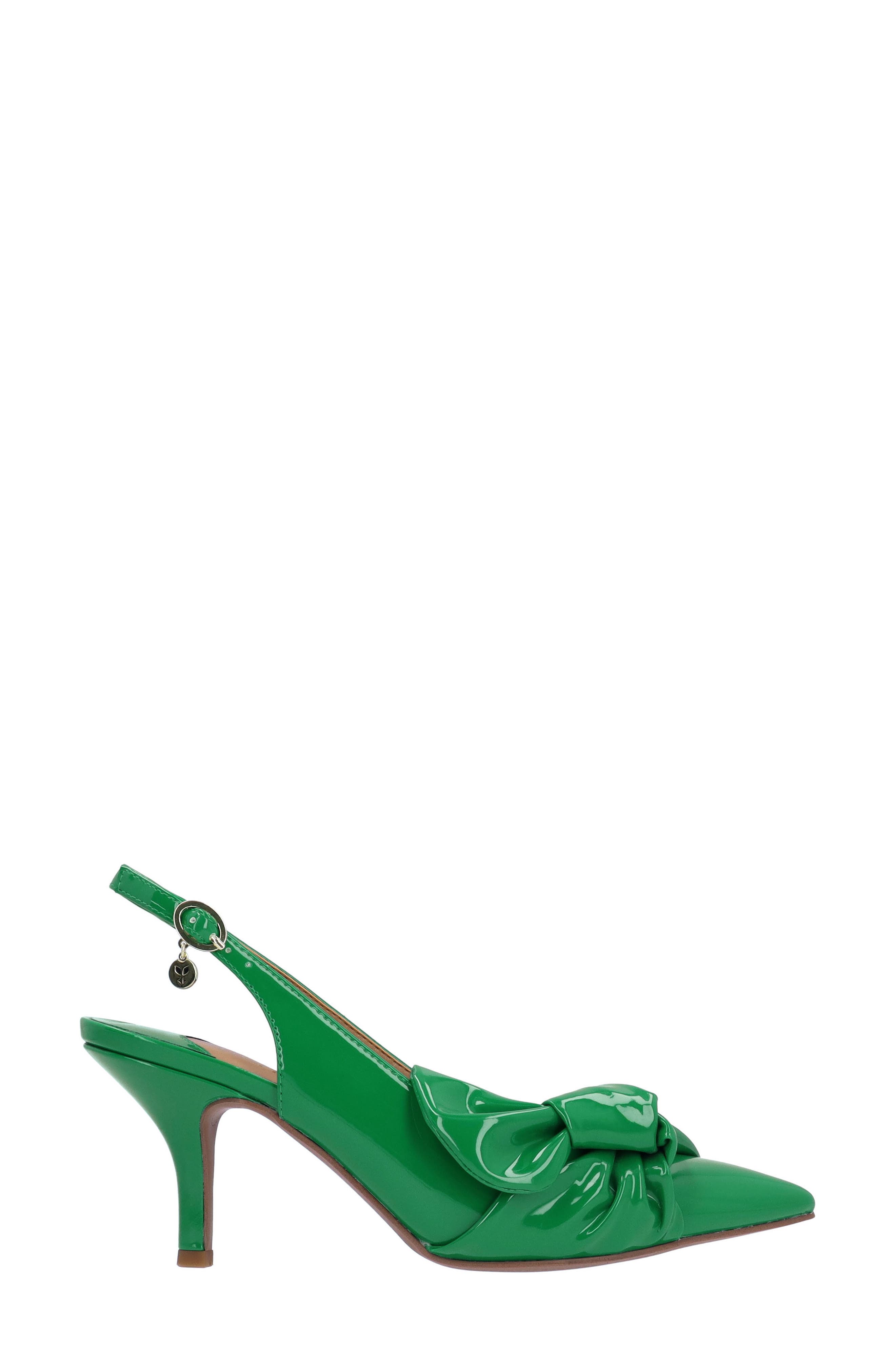 J. Reneé Lenore Pointed Toe Slingback Pump, Alternate, color, Green