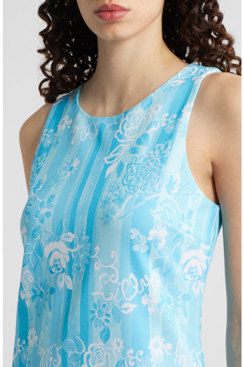 Melodie Floral Print Maxi Dress, Alternate, color, CAPRI BLUE
