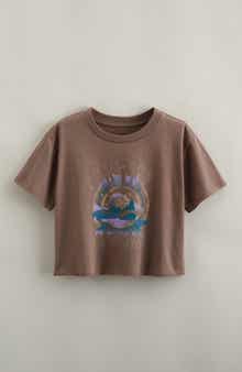 Treasure & Bond Kids' Crop Cotton Graphic T-Shirt
