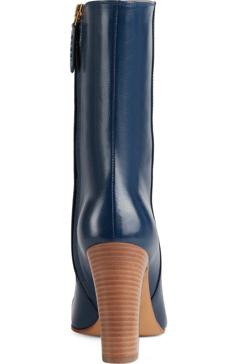 Gucci Hills Logo Bootie, Alternate, color, Oatmeal/ Blue Agata