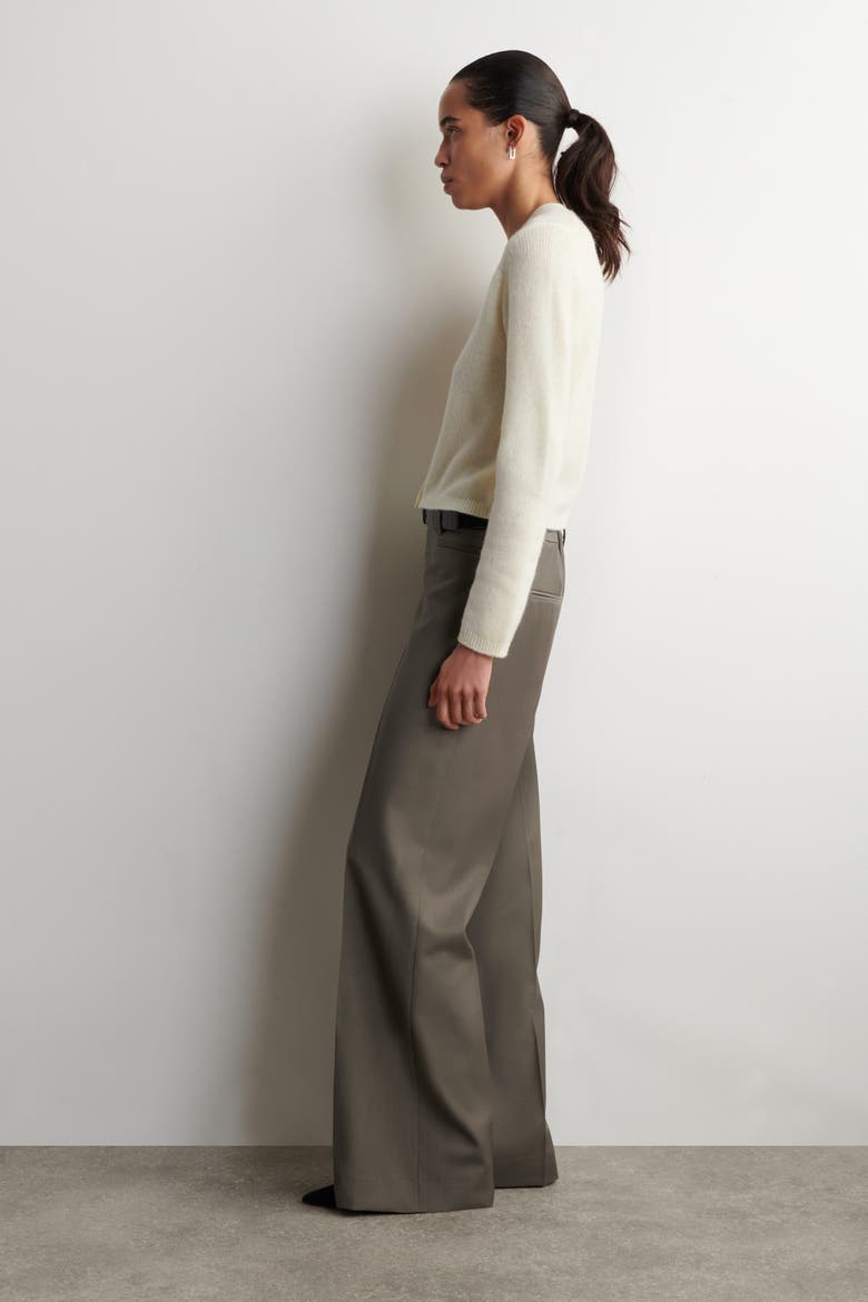Cashmere V-neck Cardigan, Alternate, color, CREAM