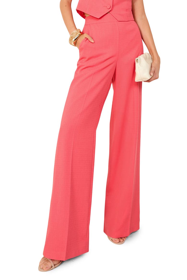 Wide Leg Pants, Main, color, PINK