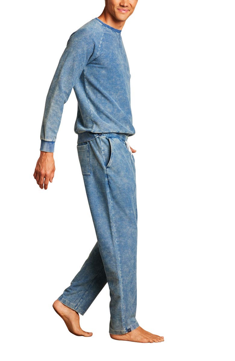 Barefoot Dreams<sup>®</sup> Denim Wash Knit Drawstring Track Pants, Alternate, color, 