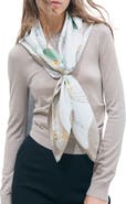 Tory Burch Hot Air Balloon Silk Square Scarf