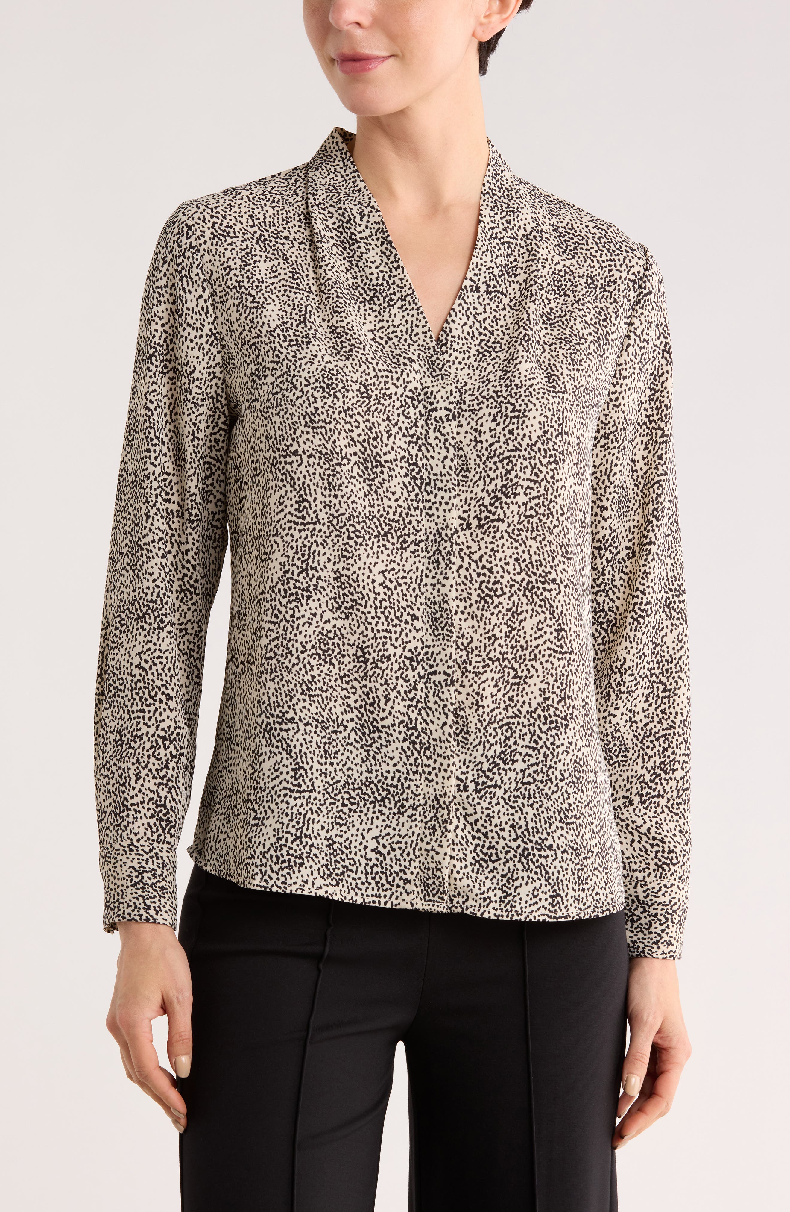 V-Neck Long Sleeve Top - image 3