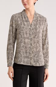 NORDSTROM RACK V-Neck Long Sleeve Top