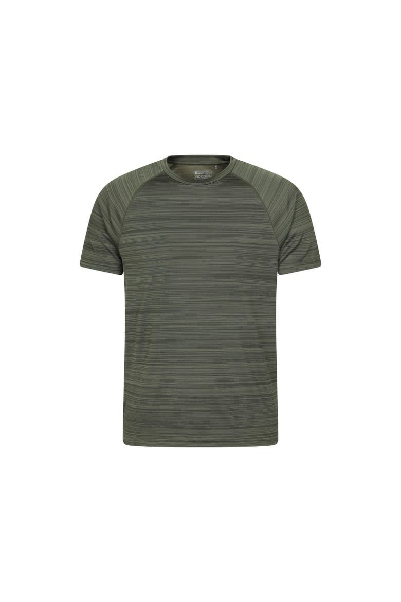 Gender Inclusive Stripe Isocool T-shirt, Main, color, Green