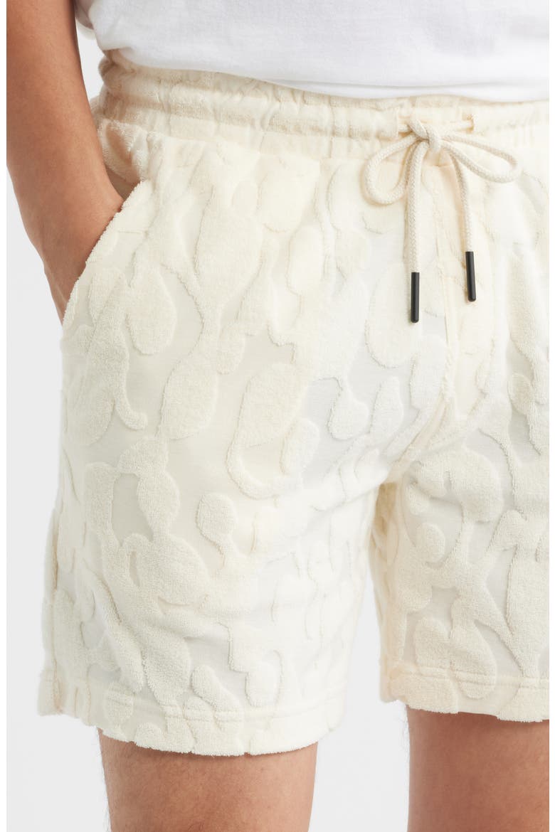 Terry Textured Terry Shorts, Alternate, color, SUMMIT