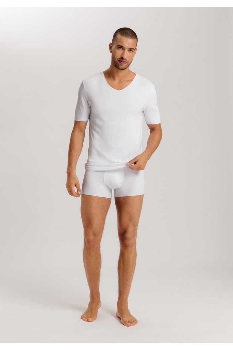 Clean Cut Seamless V-Neck T-Shirt, Alternate, color, White