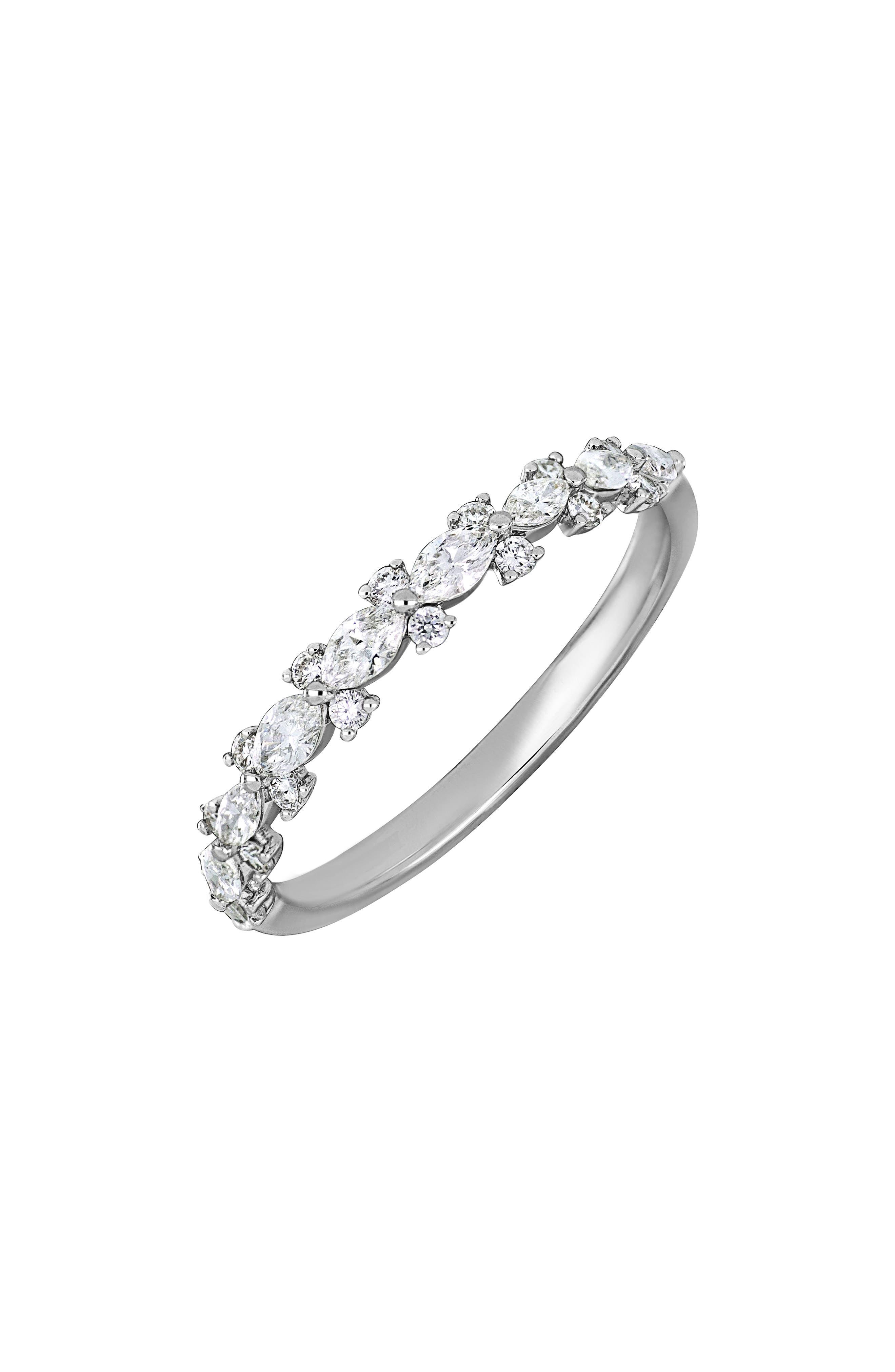 Audrey 18k Gold Diamond Stackable Ring