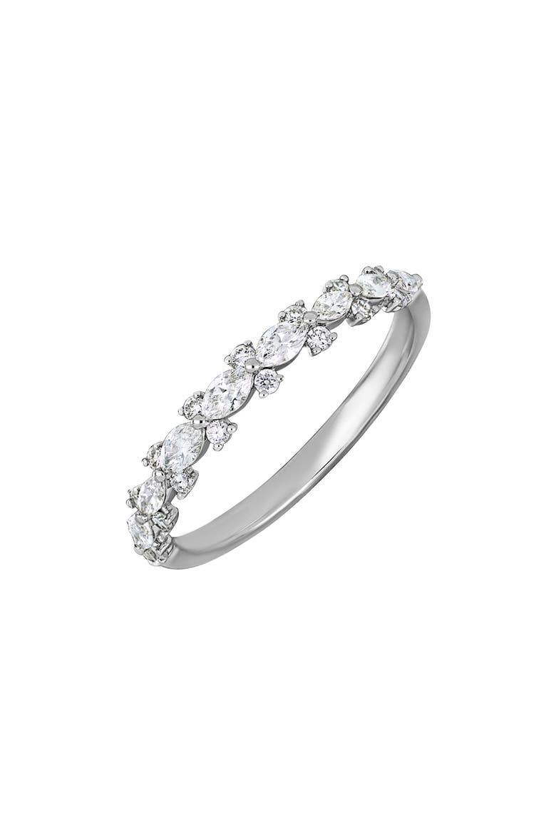 Audrey 18k Gold Diamond Stackable Ring, Main, color, WHITE