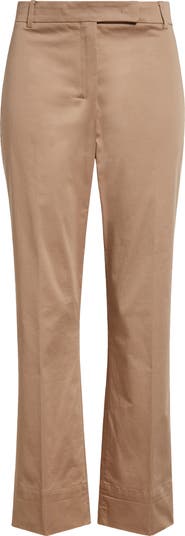 パンツ 'S Max Mara Felice Felice cotton-blend wide-leg pants in beige - S Max Mara