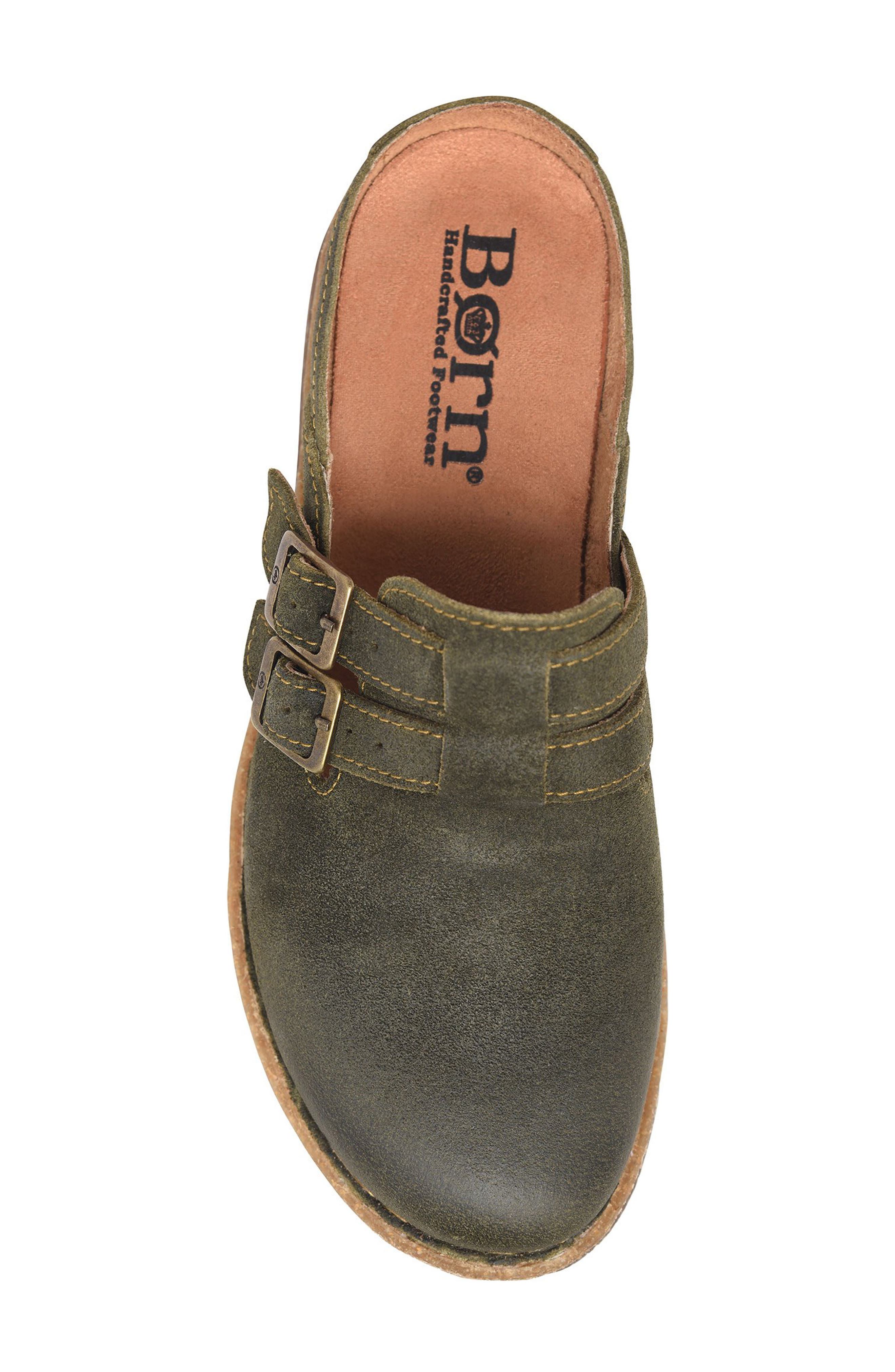 Cort Distressed Clog, Alternate, color, GREEN DISTRESSED