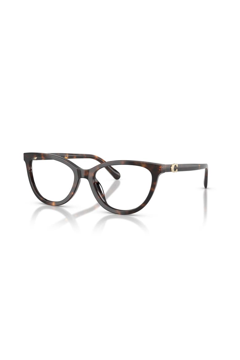 53mm Rectangle optical glasses, Main, color, Tortoise