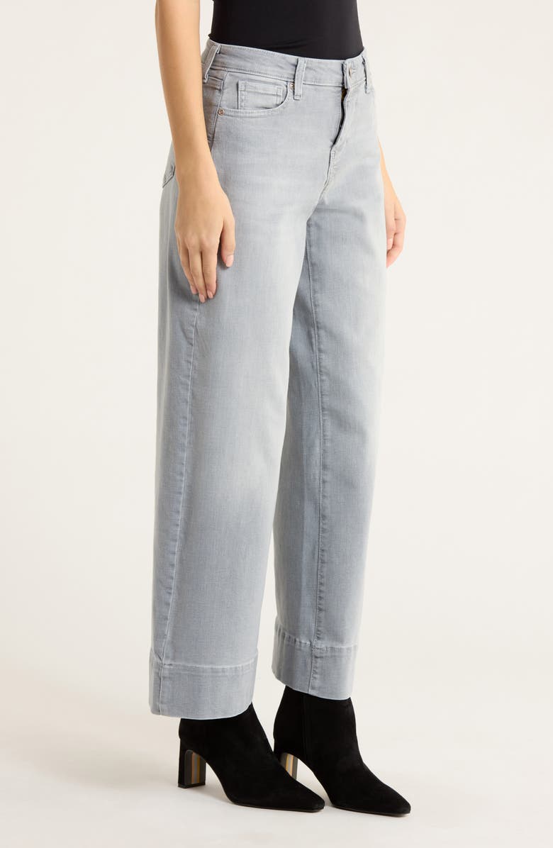 NYDJ Teresa Wide Leg Jeans, Alternate, color, Silver Eiffel