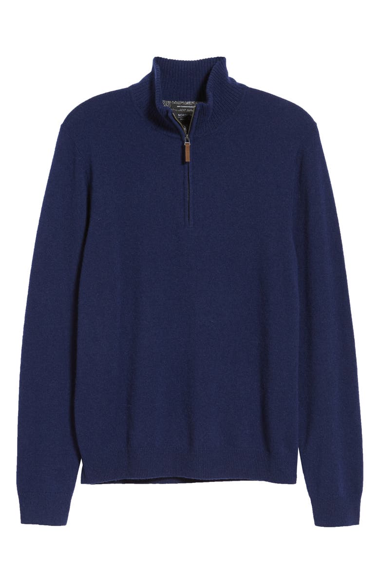 NORDSTROM MEN'S SHOP Cashmere Quarter Zip Sweater, Alternate, color, 